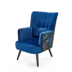 PAGONI stol - mørkeblå / Sort