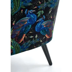 PAGONI stol - mørkeblå / Sort