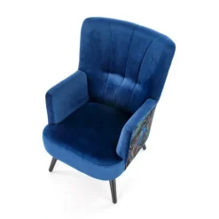 PAGONI stol - mørkeblå / Sort