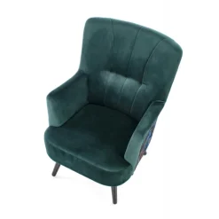 PAGONI stol - Mørkegrøn / Sort