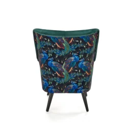 PAGONI stol - Mørkegrøn / Sort