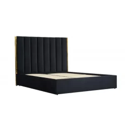 PALAZZO 160x200 seng med opbevaring - Sort og guld