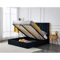 PALAZZO 160x200 seng med opbevaring - Sort og guld