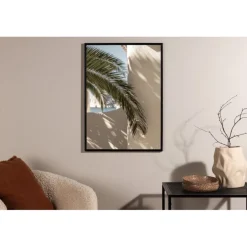 Palmblad Plakat - Beige