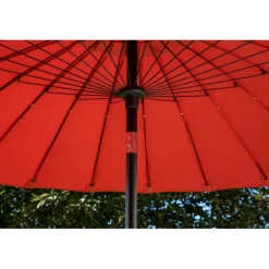 Palmetto Parasol - Sort,Rød