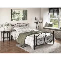 PANAMA metalseng 90x200cm - Sort