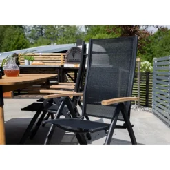 Panama Positionsstol - Sort,Natur