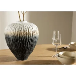 Pane Vase - Beige, Grå og Pink