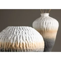 Pane Vase - Beige, Grå og Pink