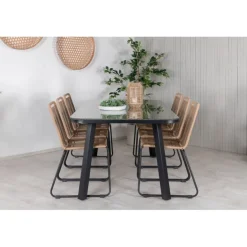 Paola Loungesæt - Havemøbelsæt - Beige,Sort,Natur