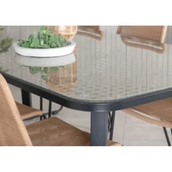 Paola Loungesæt - Havemøbelsæt - Beige,Sort,Natur