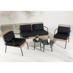 Paola Sofa Sæt - Sort