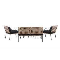 Paola Sofa Sæt - Sort