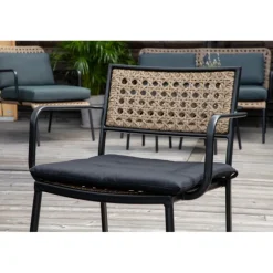 Paola Spisestuestol - Sort,Natur