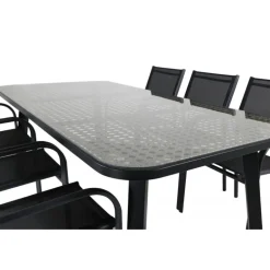 Paola t Loungesæt - Havemøbelsæt - Sort,Natur