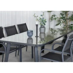 Paola t Loungesæt - Havemøbelsæt - Sort,Natur