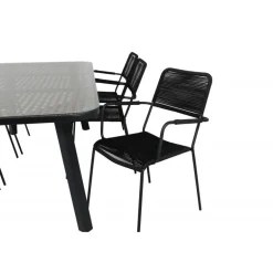 Paola t Loungesæt - Havemøbelsæt - Sort