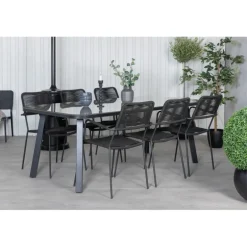 Paola t Loungesæt - Havemøbelsæt - Sort