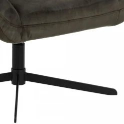 Paris drejestol Gråbrunt Velour
