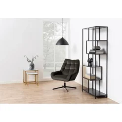 Paris drejestol Gråbrunt Velour