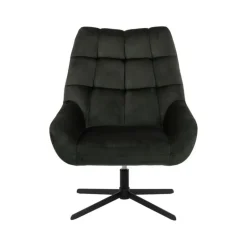 Paris drejestol Mørkegrøn Velour