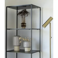 Paris Gulvlampe - Lampe i messing med stofledning på 210 cm Pære: GU10/5W LED IP20