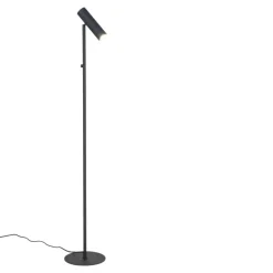 Paris Gulvlampe - Lampe i sort med stofledning på 210 cm Pære: GU10/5W LED IP20