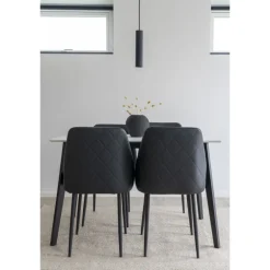 Paris Pendel - Lampe i sort med stofledning på 120 cm Pære: GU10/5W LED IP20