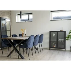 Paris Pendel - Lampe i sort med stofledning på 120 cm Pære: GU10/5W LED IP20