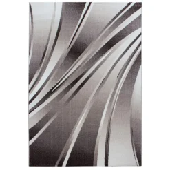 Parma Kortluvet tæppe Abstrakt Bølge - Brun