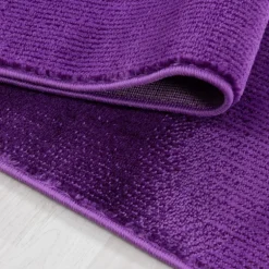 Parma Kortluvet Tæppeløber Abstrakt Bølge - Lilla