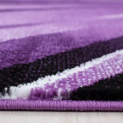 Parma Kortluvet Tæppeløber Abstrakt Bølge - Lilla