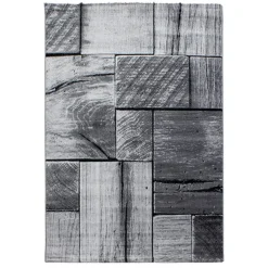 Parma Kortluvet Tæppeløber 3D - Sort