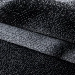 Parma Kortluvet Tæppeløber Abstrakt Bølge - Sort