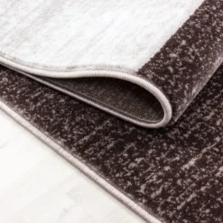 Parma Kortluvet Tæppeløber Abstrakt Ternet - Brun