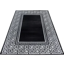 Parma Kortluvet Tæppeløber Meander - Sort