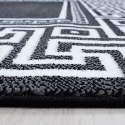 Parma Kortluvet Tæppeløber Meander - Sort