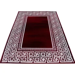 Parma Kortluvet Tæppeløber Meander - Rød