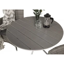 Parma Rund Loungesæt - Havemøbelsæt - Grå,Hvid