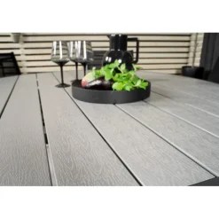 Parma Rundt Loungesæt - Havemøbelsæt - Sort,Grå