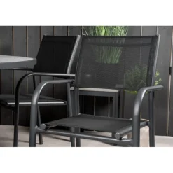 Parma Rundt Loungesæt - Havemøbelsæt - Sort,Grå