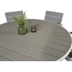 Parma Rundt Loungesæt - Havemøbelsæt - Grå,Hvid