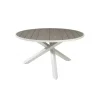 Parma Rundt Spisebord - Grå,Hvid