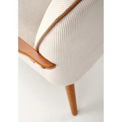 PASTORE lænestol lys Beige / lys Valnød