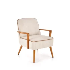 PASTORE lænestol lys Beige / lys Valnød