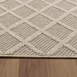 Patara Udendørs tæppe Rhombus - Beige