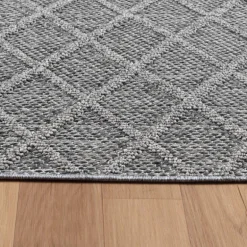 Patara Udendørs tæppe Rhombus - Grå