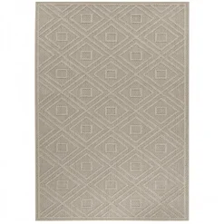 Patara Udendørs Tæppeløber Rhombus - Beige