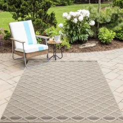 Patara Udendørs Tæppeløber Rhombus - Beige