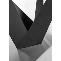 PATRIZIO bord MørkeGrå, ben Sorte